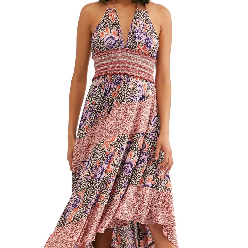 Free people Gabriella halter midi dress